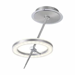 Paul Neuhaus Q-Serie Plafonnier Paul Neuhaus Q-AMY LED Acier inoxydable, 2 lumières, Télécommandes