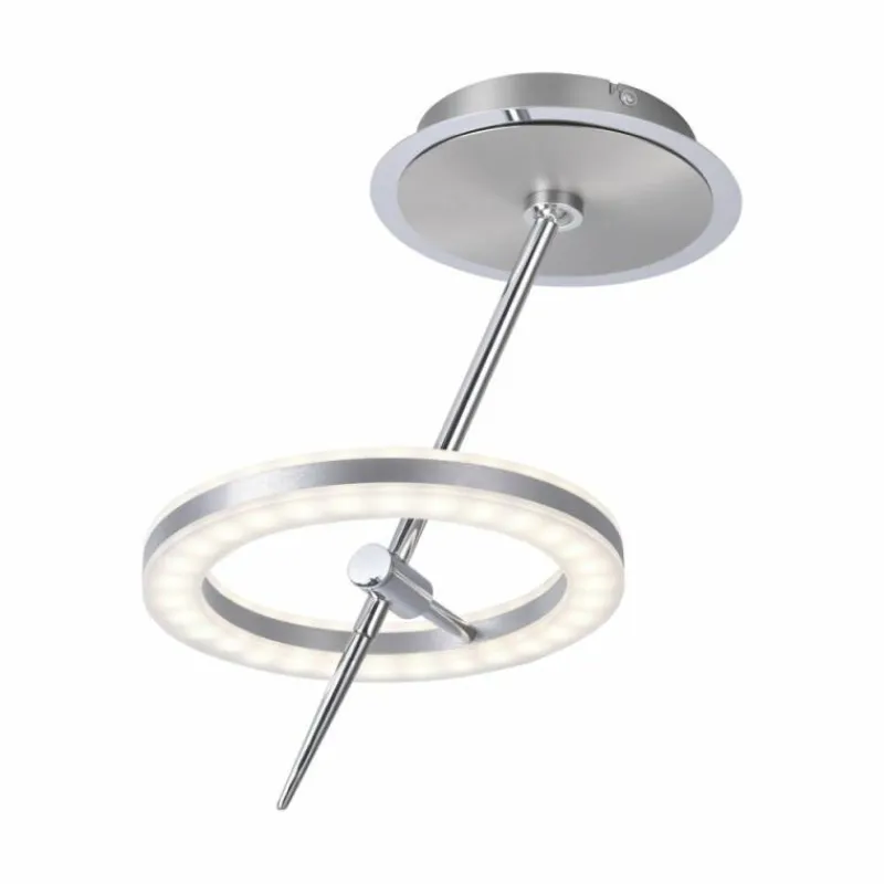 Paul Neuhaus Q-Serie Plafonnier Paul Neuhaus Q-AMY LED Acier inoxydable, 2 lumières, Télécommandes