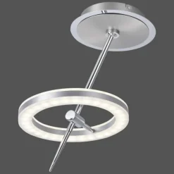 Paul Neuhaus Q-Serie Plafonnier Paul Neuhaus Q-AMY LED Acier inoxydable, 2 lumières, Télécommandes