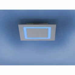 Paul Neuhaus Q-Serie Plafonnier Paul Neuhaus Q-MIRAN LED Aluminium, 1 lumière, Télécommandes, Changeur de couleurs