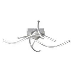 Paul Neuhaus Q-Serie Plafonnier Paul Neuhaus Q-MALINA LED Nickel mat, 4 lumières, Télécommandes