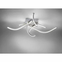 Paul Neuhaus Q-Serie Plafonnier Paul Neuhaus Q-MALINA LED Nickel mat, 4 lumières, Télécommandes