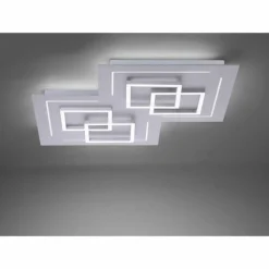 Paul Neuhaus Q-Serie Plafonnier Paul Neuhaus Q-LINEA LED Nickel mat, 8 lumières, Télécommandes