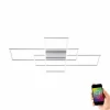 Paul Neuhaus Q-Serie Plafonnier Paul Neuhaus Q-INIGO LED Nickel mat, 3 lumières, Télécommandes