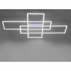 Paul Neuhaus Q-Serie Plafonnier Paul Neuhaus Q-INIGO LED Nickel mat, 3 lumières, Télécommandes