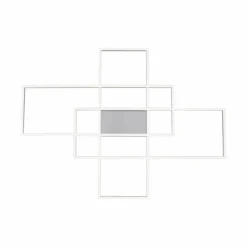 Paul Neuhaus Q-Serie Plafonnier Paul Neuhaus Q-INIGO LED Nickel mat, 3 lumières, Télécommandes