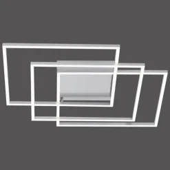 Paul Neuhaus Q-Serie Plafonnier Paul Neuhaus Q-INIGO LED Nickel mat, 3 lumières, Télécommandes