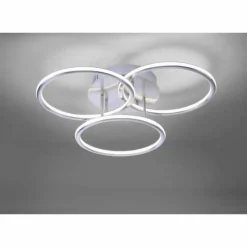 Paul Neuhaus Q-Serie Plafonnier Paul Neuhaus Q-NEVIO LED Nickel mat, 3 lumières, Télécommandes