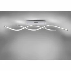 Paul Neuhaus Q-Serie Plafonnier Paul Neuhaus Q-MALINA LED Acier inoxydable, 2 lumières, Télécommandes