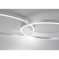 Paul Neuhaus Q-Serie Plafonnier Paul Neuhaus Q-KATE LED Aluminium, 1 lumière, Télécommandes