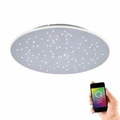Paul Neuhaus Q-Serie Plafonnier Paul Neuhaus Q-NIGHTSKY LED Aluminium, 1 lumière, Télécommandes