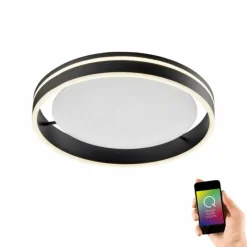 Paul Neuhaus Q-Serie Plafonnier Paul Neuhaus Q-VITO LED Anthracite, 1 lumière, Télécommandes