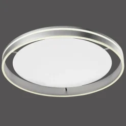 Paul Neuhaus Q-Serie Plafonnier Paul Neuhaus Q-VITO LED Acier inoxydable, 1 lumière, Télécommandes