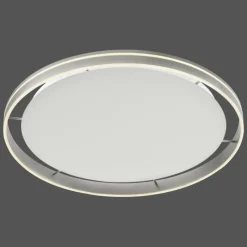 Paul Neuhaus Q-Serie Plafonnier Paul Neuhaus Q-VITO LED Acier inoxydable, 1 lumière, Télécommandes