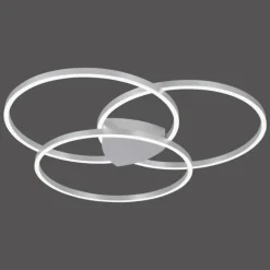 Paul Neuhaus Q-Serie Plafonnier Paul Neuhaus Q-KATE LED Argenté, 3 lumières, Télécommandes