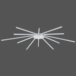 Paul Neuhaus Q-Serie Plafonnier Paul Neuhaus Q-SUNSHINE LED Aluminium, 12 lumières, Télécommandes