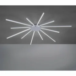 Paul Neuhaus Q-Serie Plafonnier Paul Neuhaus Q-SUNSHINE LED Aluminium, 12 lumières, Télécommandes