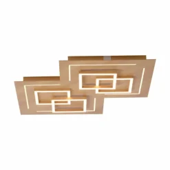 Paul Neuhaus Q-Serie Plafonnier Paul Neuhaus Q-LINEA LED Bois clair, 8 lumières, Télécommandes