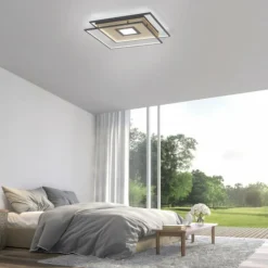 Paul Neuhaus Q-Serie Plafonnier Paul Neuhaus Q-AMIRA LED Noir, 1 lumière, Télécommandes