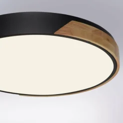 Paul Neuhaus Q-Serie Plafonnier Paul Neuhaus Q-BILA LED Écru, Noir, 1 lumière, Télécommandes