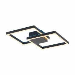 Paul Neuhaus Q-Serie Plafonnier Paul Neuhaus Q-MARKO LED Noir, 1 lumière, Télécommandes, Changeur de couleurs