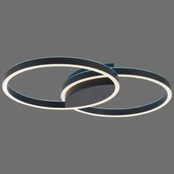 Paul Neuhaus Q-Serie Plafonnier Paul Neuhaus Q-MARKO LED Noir, 1 lumière, Télécommandes, Changeur de couleurs