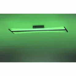 Paul Neuhaus Q-Serie Plafonnier Paul Neuhaus Q-Riller LED Chrome, 2 lumières, Télécommandes, Changeur de couleurs