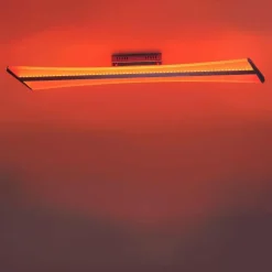 Paul Neuhaus Q-Serie Plafonnier Paul Neuhaus Q-Riller LED Chrome, 2 lumières, Télécommandes, Changeur de couleurs