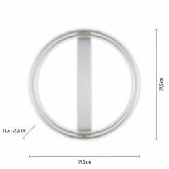 Paul Neuhaus Q-Serie Plafonnier Paul Neuhaus Q-BELUGA LED Argenté, 1 lumière, Télécommandes