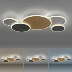 Paul Neuhaus Q-Serie Plafonnier Paul Neuhaus Q-PIATO LED Blanc, 1 lumière, Télécommandes