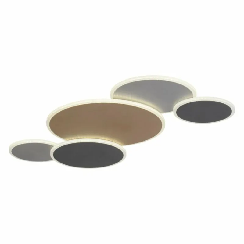 Paul Neuhaus Q-Serie Plafonnier Paul Neuhaus Q-PIATO LED Blanc, 1 lumière, Télécommandes