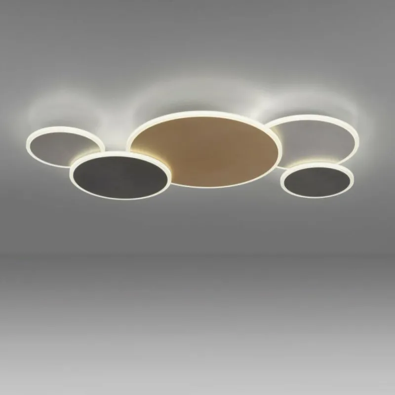 Paul Neuhaus Q-Serie Plafonnier Paul Neuhaus Q-PIATO LED Blanc, 1 lumière, Télécommandes