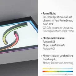 Luminaires Paul Neuhaus Plafonnier Paul Neuhaus SERPENT LED Noir, 1 lumière, Télécommandes, Changeur de couleurs* Éclairage Led
