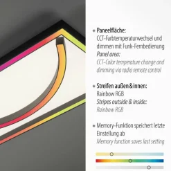 Luminaires Paul Neuhaus Plafonnier Paul Neuhaus SERPENT LED Noir, 1 lumière, Télécommandes, Changeur de couleurs* Éclairage Led