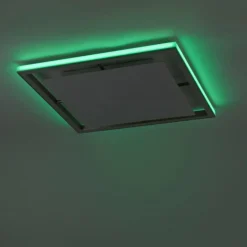 Luminaires Paul Neuhaus Plafonnier Paul-Neuhaus HELIX LED Aluminium, 2 lumières, Télécommandes* Éclairage Led