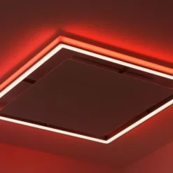 Luminaires Paul Neuhaus Plafonnier Paul-Neuhaus HELIX LED Aluminium, 2 lumières, Télécommandes* Éclairage Led