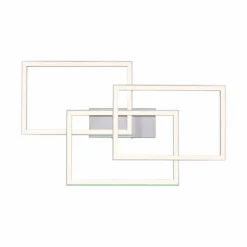 Luminaires Paul Neuhaus Plafonnier Paul-Neuhaus HELIX LED Aluminium, 6 lumières, Télécommandes* Éclairage Led