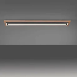 Lampes En Bois-Luminaires Paul Neuhaus Plafonnier Paul-Neuhaus PALMA LED Écru, Noir, 2 lumières, Télécommandes