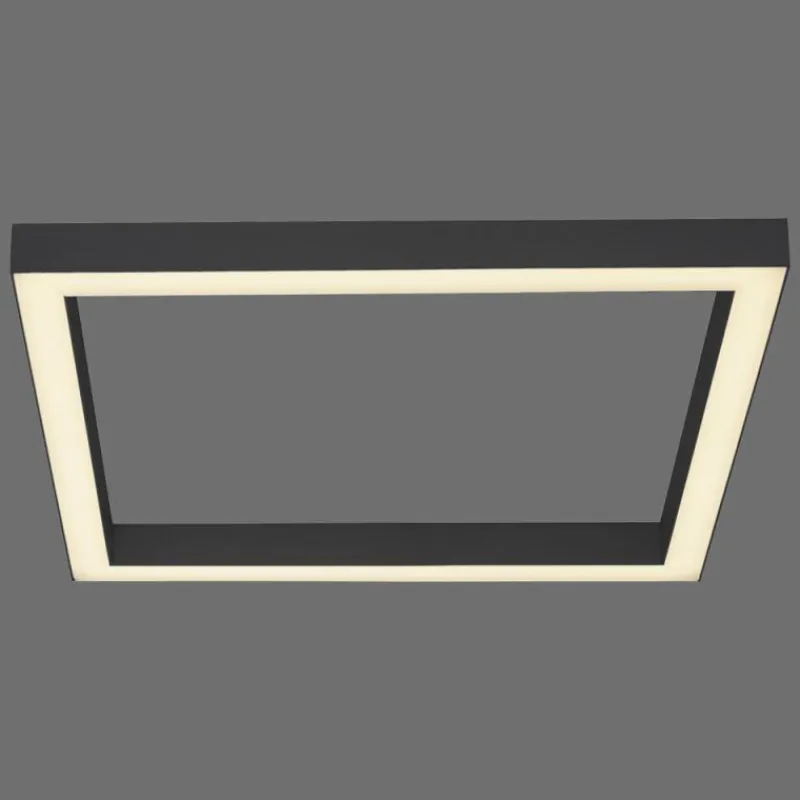 Luminaires Paul Neuhaus Plafonnier Paul-Neuhaus PURE-LINES LED Anthracite, 1 lumière, Télécommandes* Éclairage Led
