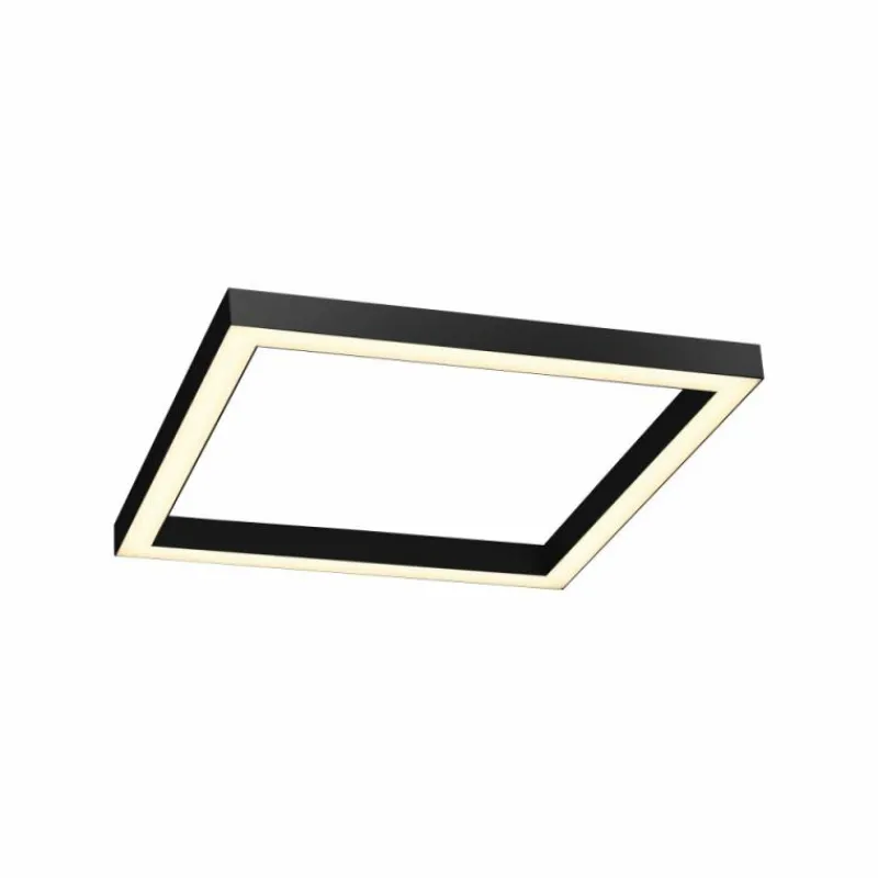 Luminaires Paul Neuhaus Plafonnier Paul-Neuhaus PURE-LINES LED Anthracite, 1 lumière, Télécommandes* Éclairage Led