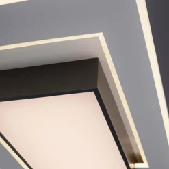 Paul Neuhaus Q-Serie Plafonnier Paul-Neuhaus Q-ALTA LED Noir, 1 lumière, Télécommandes