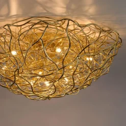 Lampes Dorées-Luminaires Paul Neuhaus Plafonnier Paul-Neuhaus SAREA Or, 10 lumières