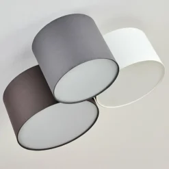 Lampes En Tissu-hofstein Plafonnier Payette Blanc, 3 lumières