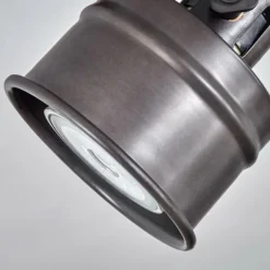 Lampes Industrielles-hofstein Plafonnier Pehefito Brun, Gris, Noir, 1 lumière