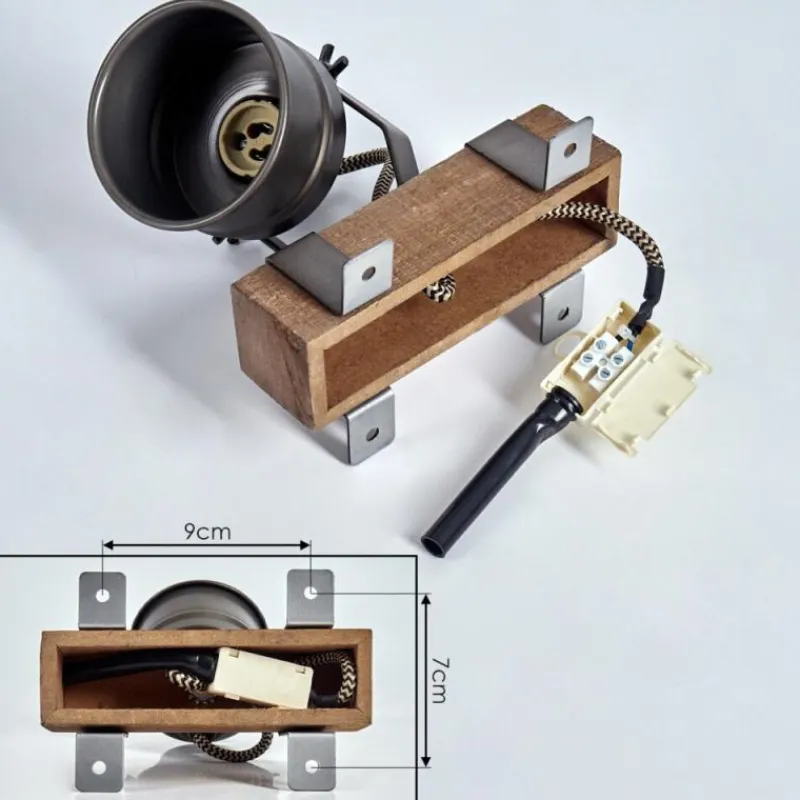 Lampes Industrielles-hofstein Plafonnier Pehefito Brun, Gris, Noir, 1 lumière