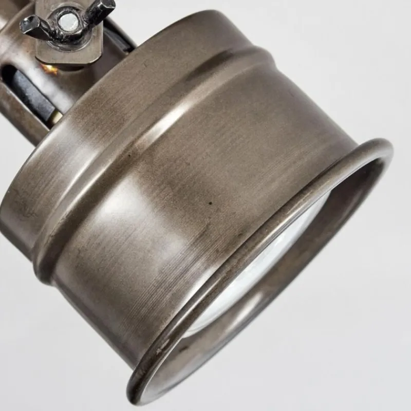 Lampes Industrielles-hofstein Plafonnier Pehefito Brun, Noir, 6 lumières