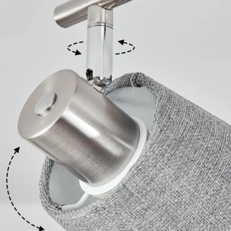 Lampes En Tissu-hofstein Plafonnier Peralonso Nickel mat, 4 lumières