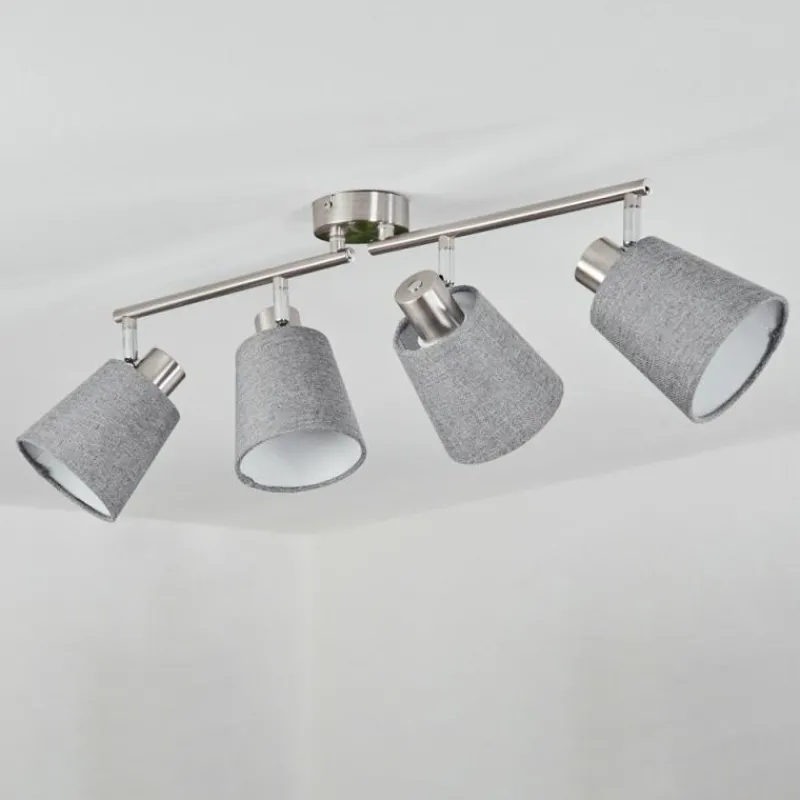 Lampes En Tissu-hofstein Plafonnier Peralonso Nickel mat, 4 lumières