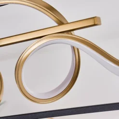 Lampes Dorées-hofstein Plafonnier Pericos LED Or, Noir, 4 lumières