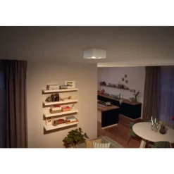 Luminaires Philips Plafonnier Philips Box LED Blanc, 4 lumières* Éclairage Led